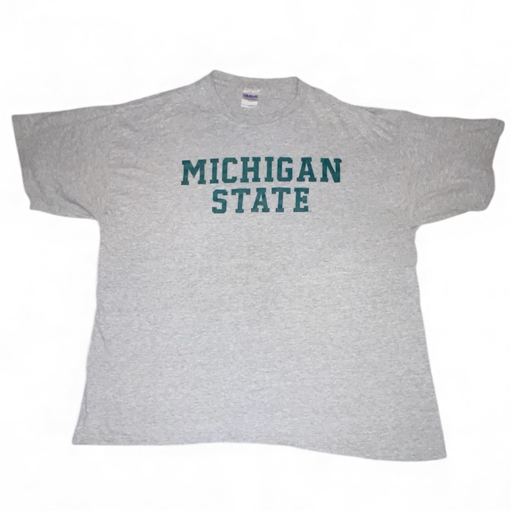 Vintage Michigan State Gray Tee Sz XL
